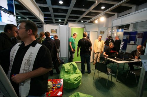 openSUSE booth at LinuxTag