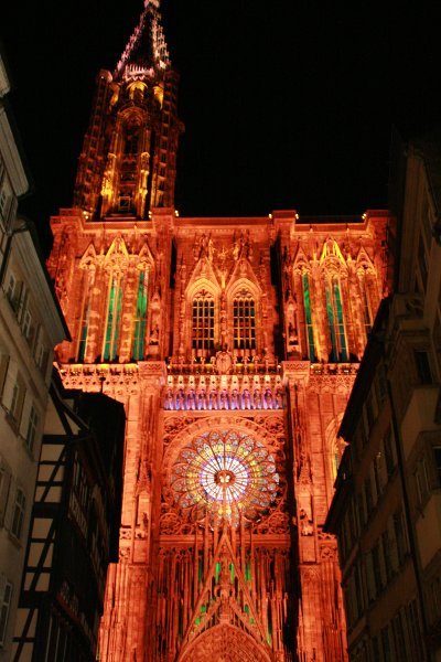 Illuminations of the Strasbourg Cathedral